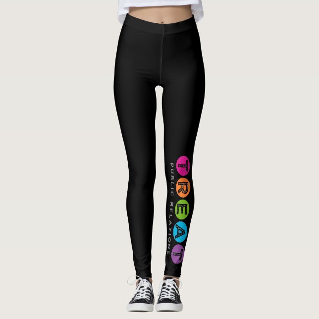 Schwarze Leckerei Fotorezeptor-Leggings Leggings (Vorderseite)