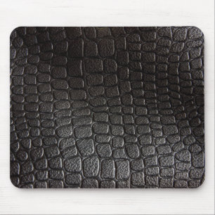 Schwarze lederne Beschaffenheit Mousepad