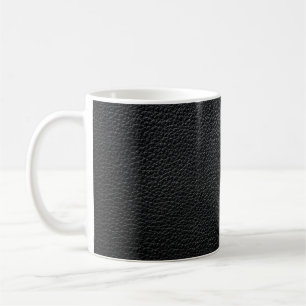 Schwarze Ledertextur und Hintergrundleder,Textur Kaffeetasse