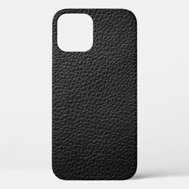 Schwarze Ledertextur und Hinterleder, Textur Case-Mate iPhone Hülle (Rückseite)