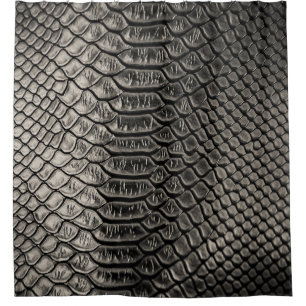 Schwarze Ledertextur, Verwendung im Hintergrund. Duschvorhang