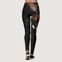 Schwarze Leggings mit Bucht Pegasus