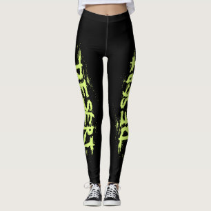 Schwarze Leggings mit GW-Logo