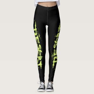 Schwarze Leggings mit GW-Logo