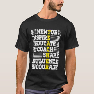 Schwarze Lehrer Inspiration Melanin Afroamerikaner T-Shirt