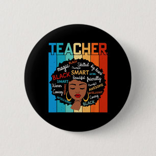 Schwarze Lehrermagie Schwarze Geschichtserziehung  Button
