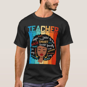Schwarze Lehrermagie Schwarze Geschichtserziehung T-Shirt