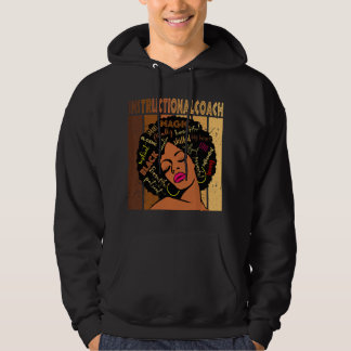 Schwarze Lehrtrainerin Afro Afroamerikanerin Hoodie