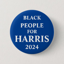 Schwarze Leute für Harris Button