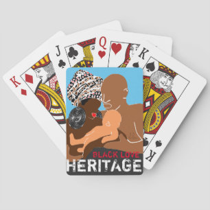 Schwarze Liebe AFRIKANISCHES Erbe Spielkarten