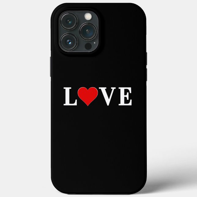 Schwarze LIEBE Moderne Schwarz-Weiß-Technik Case-Mate iPhone Hülle (Rückseite)
