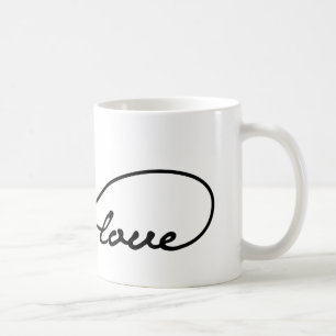 Schwarze Liebe Unendlichkeit Tasse