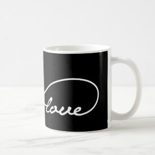 Schwarze Liebe Unendlichkeit Tasse