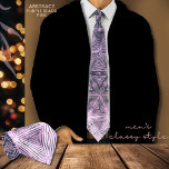 Schwarze Lila Muster Neck Tie Krawatte<br><div class="desc">Karo aus dieser wunderschönen Krawatte mit einem lila, schwarzen und weißen Sternmuster. Dieses Farbverlaufsmuster macht eine interessante modische Krawatte und könnte für ihn ein großartiges Geschenk sein.</div>