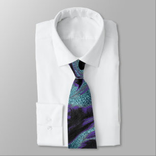 Schwarze, Lila und blaue Marbled Neck Tie Krawatte