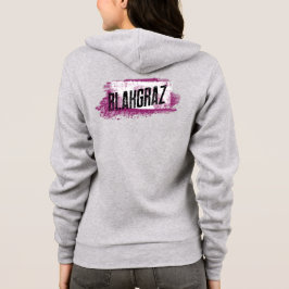 Schwarze Lila und weiße Pinselstriche T - Shirt