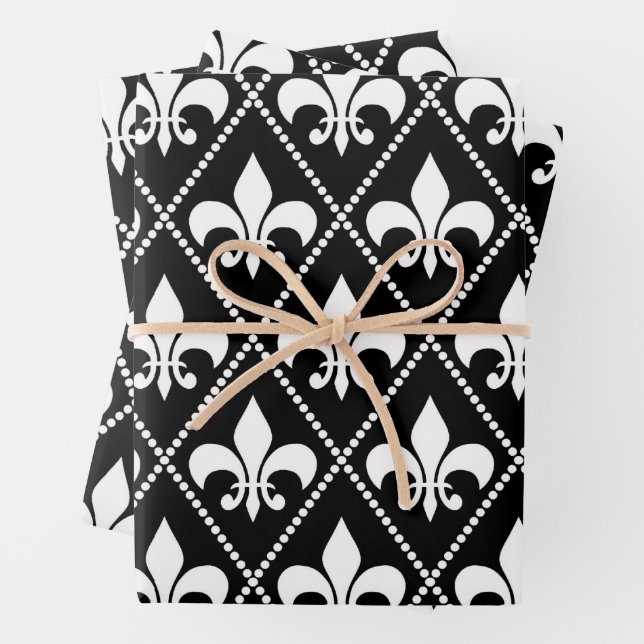 Schwarze Lilie Geschenkpapier Set (Beispiel)