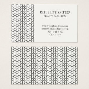 SCHWARZE LINIEN GESTRICKT 3.5x2 Visitenkarte II