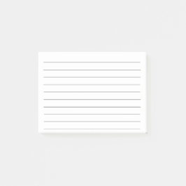 Schwarze Linien Weiß Schlicht Elegant Einfach Stil Post-it Klebezettel