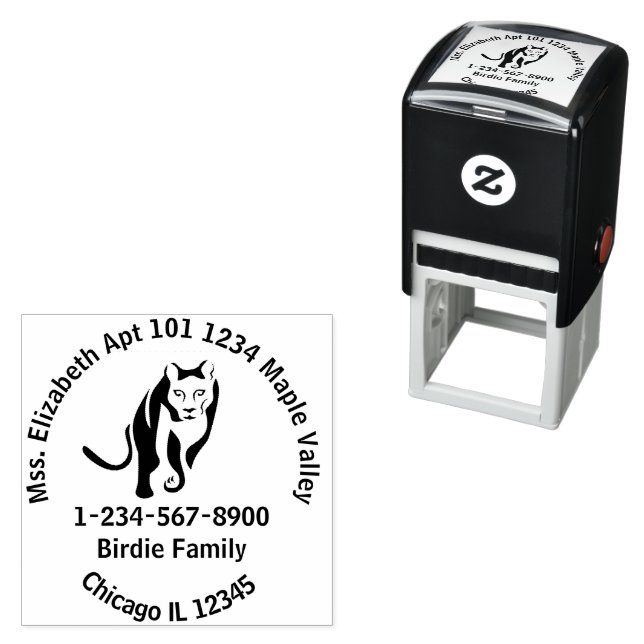 Schwarze Lioness Königin des Nils Permastempel (Beispiel)