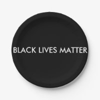 Schwarze Lives Matter Paper Plate, BLM