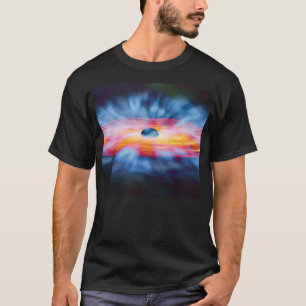 Schwarze Loch-Ausflüsse - Farbkonzept eines Künstl T-Shirt
