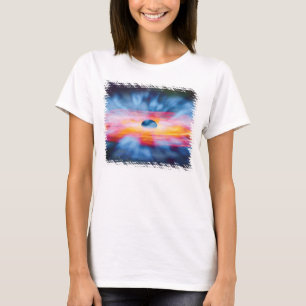 Schwarze Loch-Ausflüsse - Farbkonzept eines Künstl T-Shirt