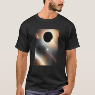 Schwarze Loch in der Weltraumwelt Galaxie T-Shirt
