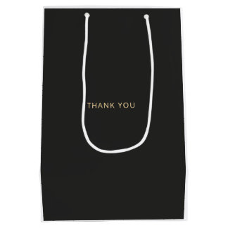 Schwarze Luxus-Geschenktasche im modernen Bogen-St Mittlere Geschenktüte