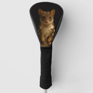 Schwarze Luxus-Golf-Treiberabdeckung, Sweet Quoll Golf Headcover