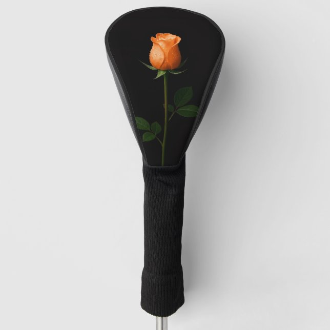 Schwarze Luxus-Golf-Treibercover, Sonnenuntergangs Golf Headcover (Vorderseite)