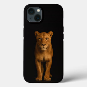 Schwarze Luxus-iPhone 13 Noble Lioness Case-Mate iPhone Hülle