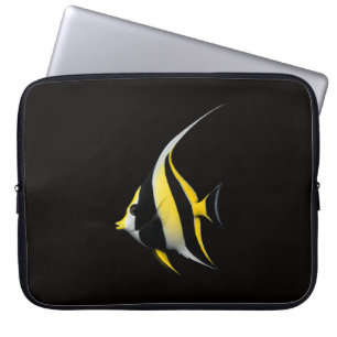 Schwarze Luxus-Laptop-Hülle, Moorish Idol Laptopschutzhülle