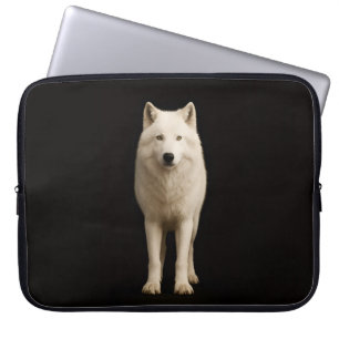 Schwarze Luxus-Laptoptasche 4, Elfenbein-Arktische Laptopschutzhülle