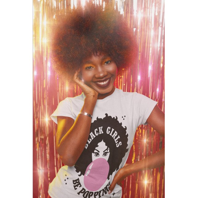 Schwarze Mädchen werden Niedlich T-Shirt (Big glow-up energy with every step—this tee pops on sight.)