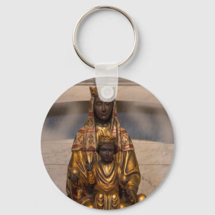 Schwarze Madonna von Montserrat Spanien Schlüsselanhänger
