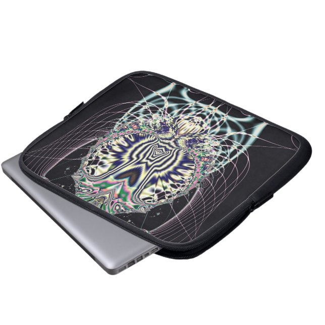 Schwarze Magie Laptopschutzhülle (Vorne Knopf)