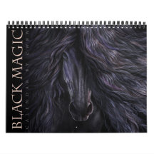 Schwarze Magie-Pferdekalender