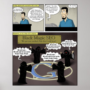 Schwarze Magie SEO Poster