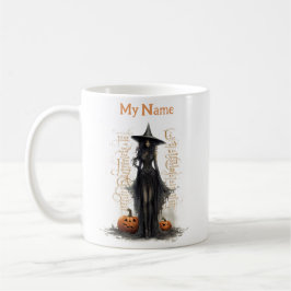 Schwarze Magische Hexe: Halloween-Hexe, kundenspez Kaffeetasse
