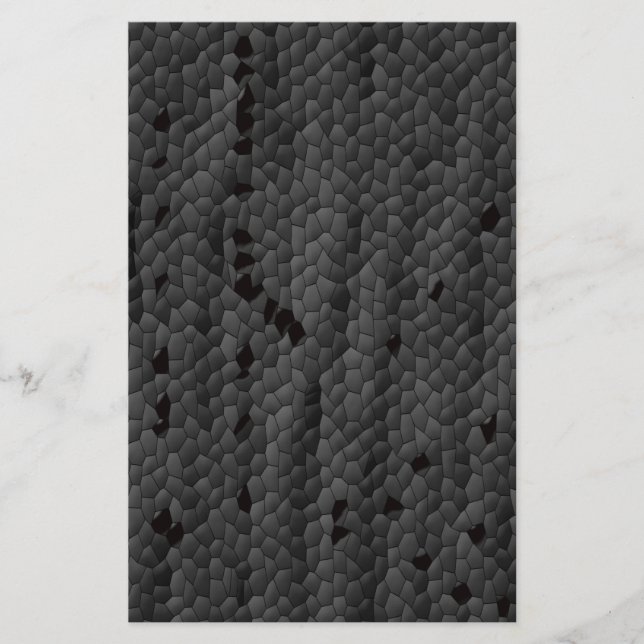 Schwarze Mamba illustriert, Art Briefpapier (Vorderseite)