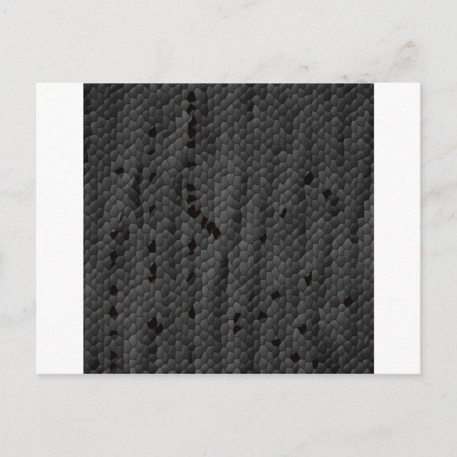 Schwarze Mamba illustriert, Kunst Postkarte (Vorderseite)