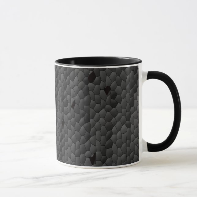 Schwarze Mamba illustriert, Kunst Tasse (Rechts)