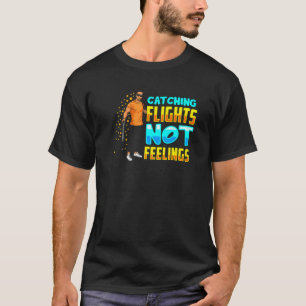 Schwarze Männer fangen Flüge nicht Gefühle Funny V T-Shirt