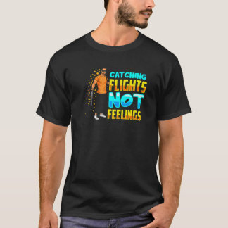 Schwarze Männer fangen Flüge nicht Gefühle Funny V T-Shirt