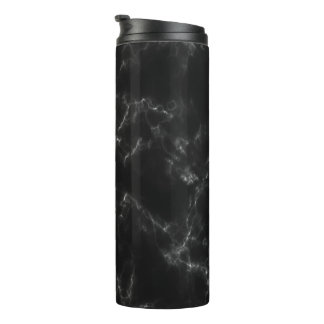 SCHWARZE MARMOR-THERMALTUMBLER THERMOSBECHER