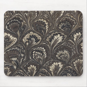 Schwarze marmorierte Papiermauspad Mousepad