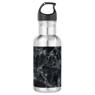 Schwarze Marmorstruktur Edelstahlflasche