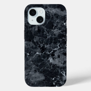 Schwarze Marmortextur Case-Mate iPhone Hülle
