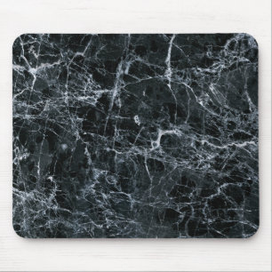 Schwarze Marmortextur Mousepad